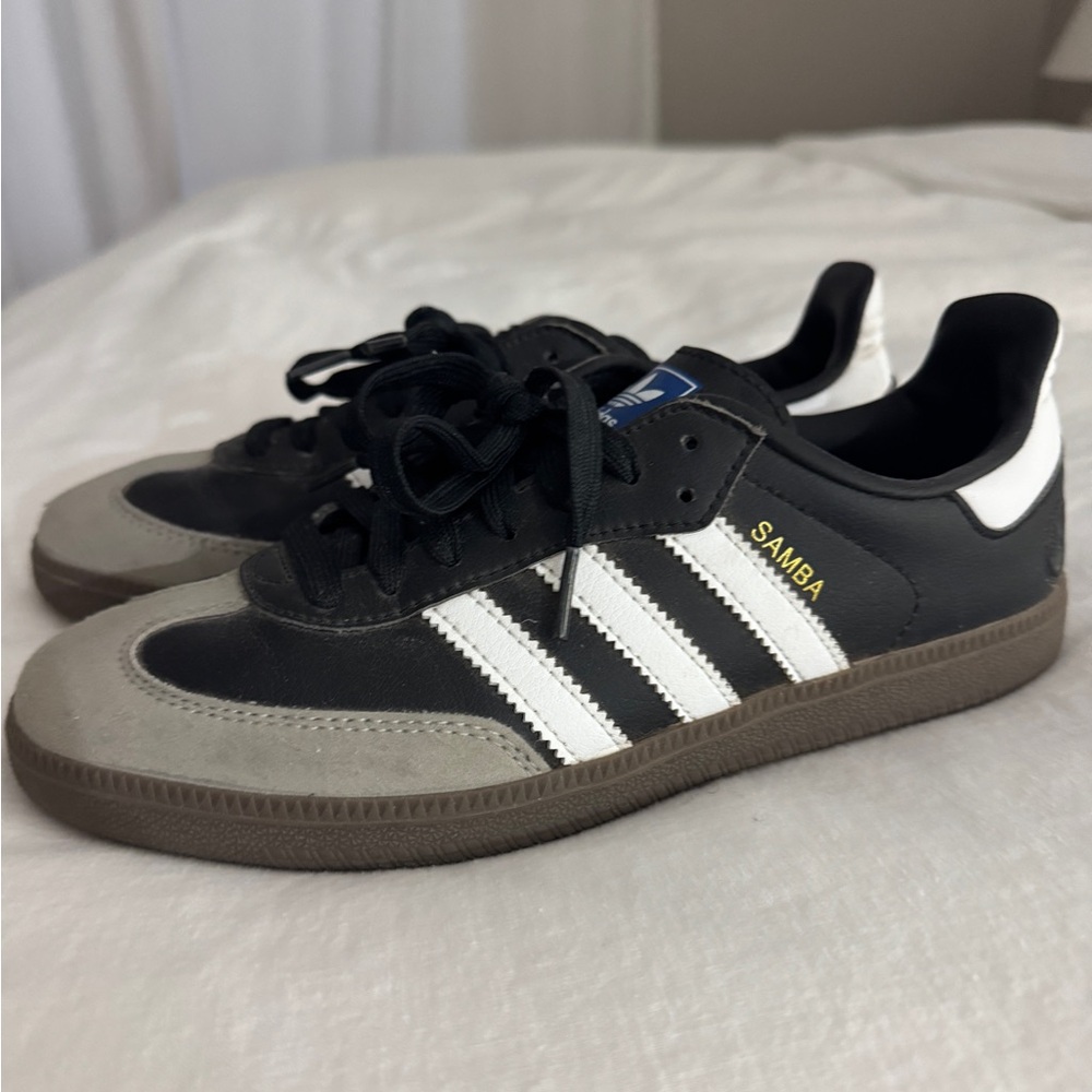 Black adidas sambas